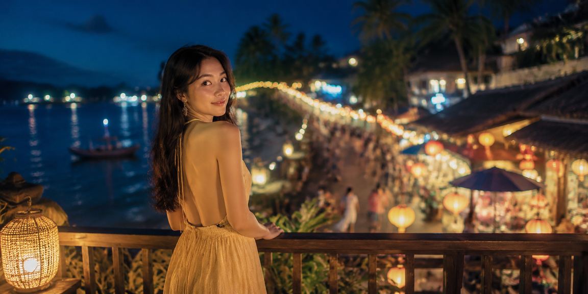Cảnh chợ đêm Phú Quốc rực rỡ, người dùng nhận thưởng VIP và bonus từ sg88 trên điện thoại